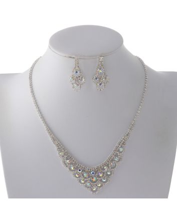 Rhinestone Necklace Set 