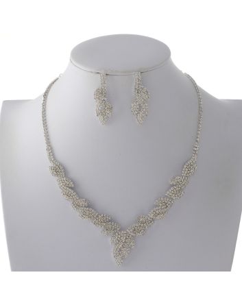 Rhinestone Necklace Set 