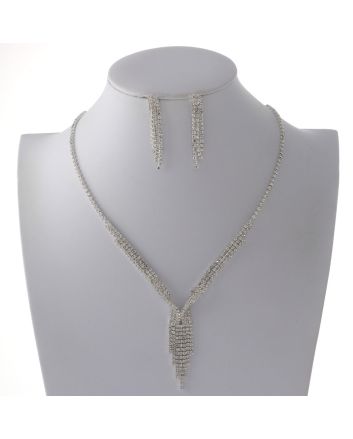 Rhinestone Necklace Set 