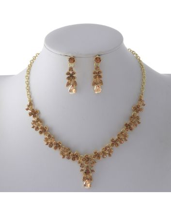 Rhinestone Necklace Set 