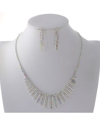 Rhinestone Necklace Set 