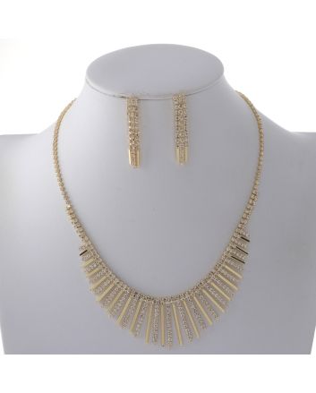 Rhinestone Necklace Set 