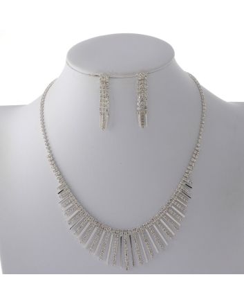 Rhinestone Necklace Set 