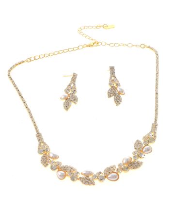 Rhinestone Necklace Set 
