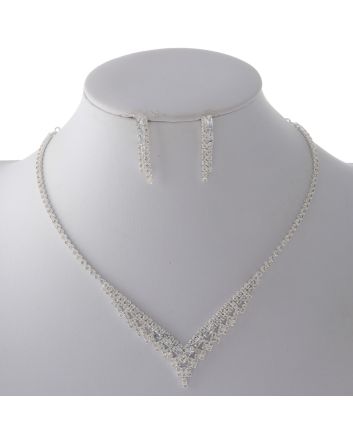 Rhinestone Necklace Set 