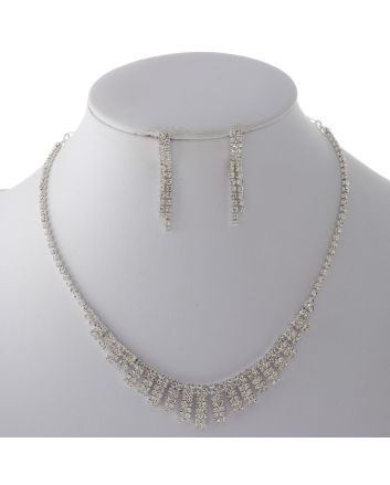 Rhinestone Necklace Set 