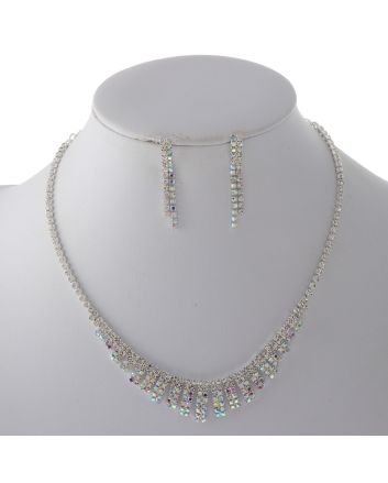 Rhinestone Necklace Set 