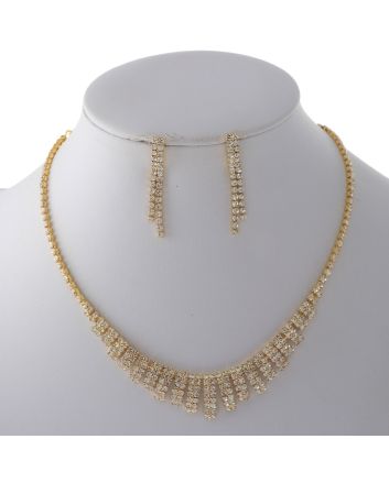 Rhinestone Necklace Set 