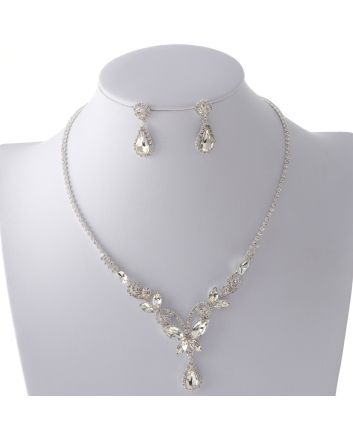 Rhinestone Necklace Set 
