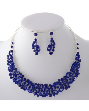 Rhinestone Necklace Set 