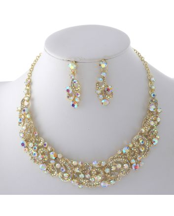 Rhinestone Necklace Set 