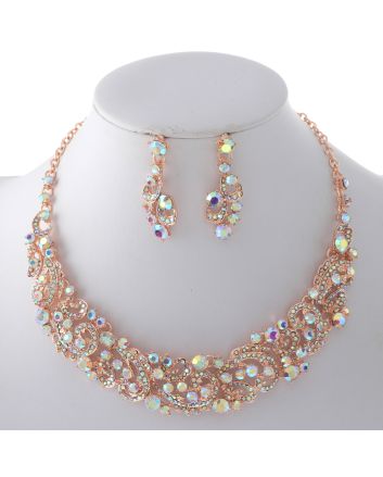 Rhinestone Necklace Set 