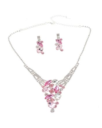 Rhinestone Necklace Set 