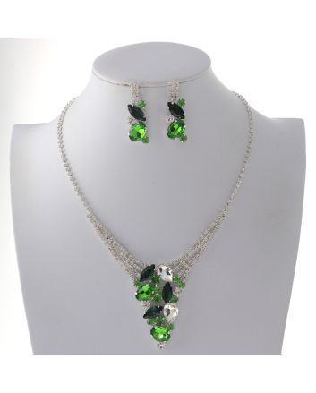 Rhinestone Necklace Set 