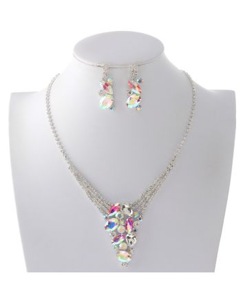 Rhinestone Necklace Set 