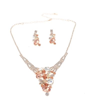 Rhinestone Necklace Set 