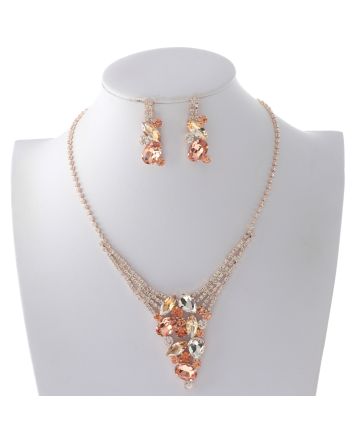 Rhinestone Necklace Set 