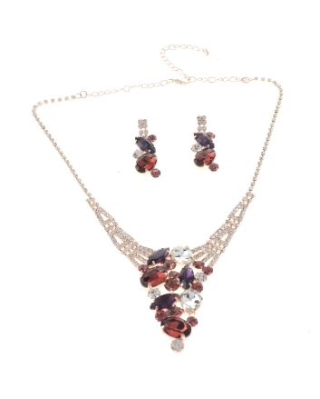 Rhinestone Necklace Set 