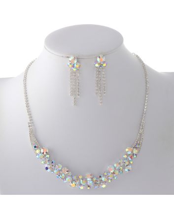 Rhinestone Necklace Set 
