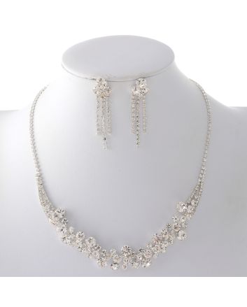 Rhinestone Necklace Set 
