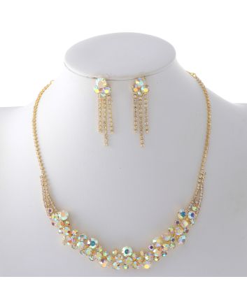 Rhinestone Necklace Set 