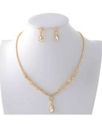 Rhinestone Necklace Set 