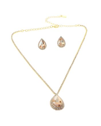 Rhinestone Necklace Set 