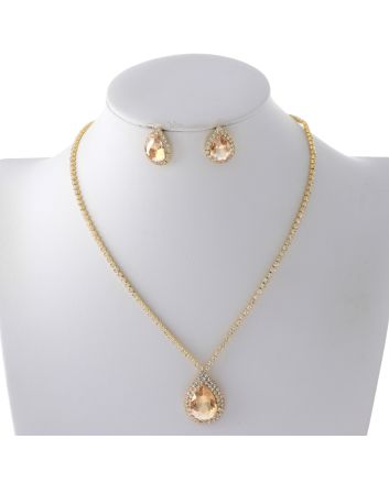 Rhinestone Necklace Set 