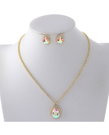 Rhinestone Necklace Set 