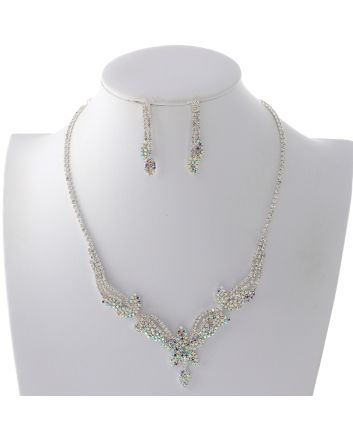 Rhinestone Necklace Set 