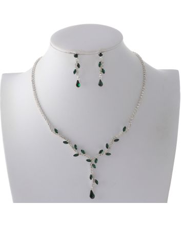 Rhinestone Necklace Set 