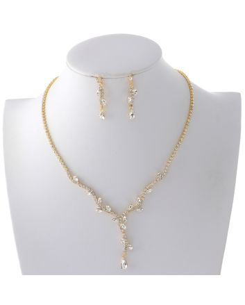 Rhinestone Necklace Set 