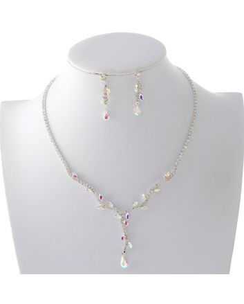Rhinestone Necklace Set 
