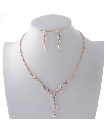 Rhinestone Necklace Set 