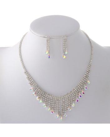 Rhinestone Necklace Set 