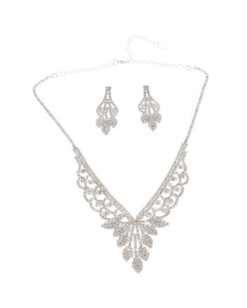 Rhinestone Necklace Set 