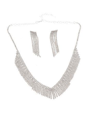 Rhinestone Necklace Set 