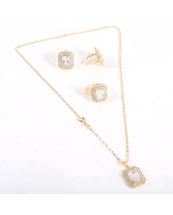 Cubic Zirconia Necklace Set