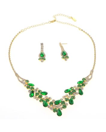 Rhinestone Necklace Set 
