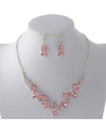 Rhinestone Necklace Set 