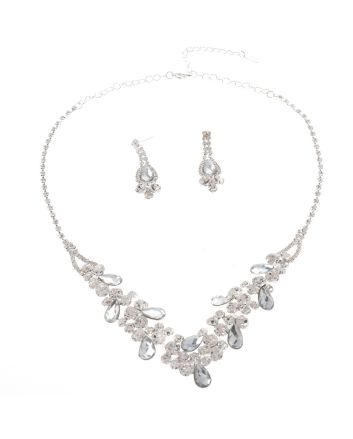 Rhinestone Necklace Set 
