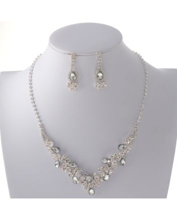 Rhinestone Necklace Set 