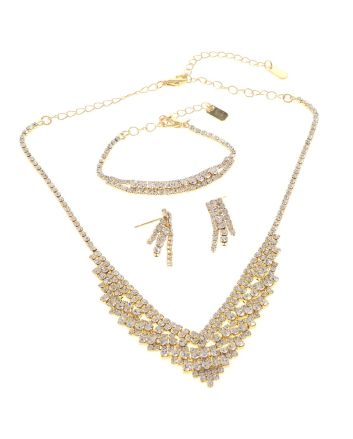 Rhinestone Necklace Set 